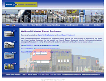 Tablet Screenshot of masterairportequipment.nl